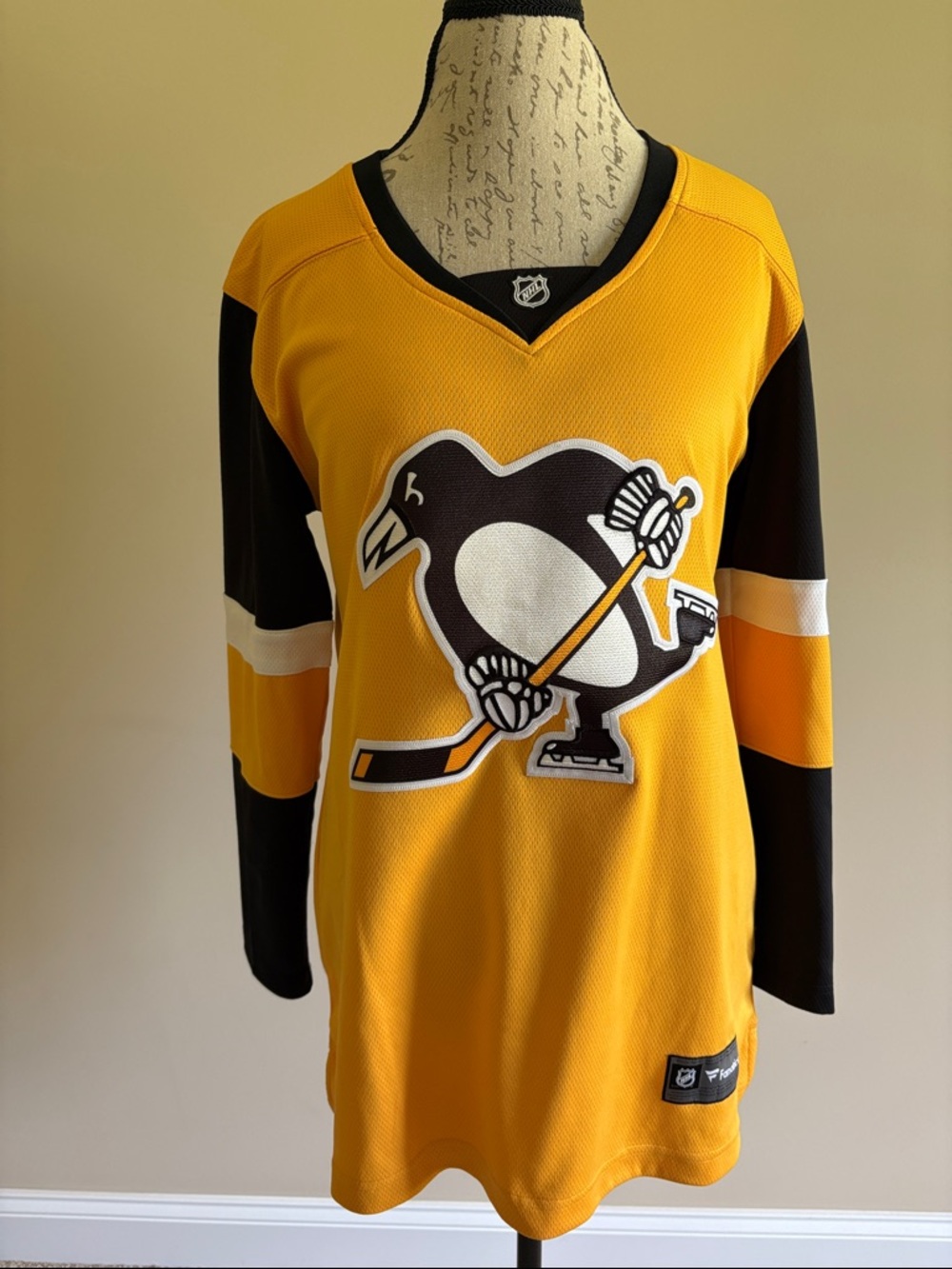 Fanatics Pittsburgh Penguins Gold and Black Women's Jersey
